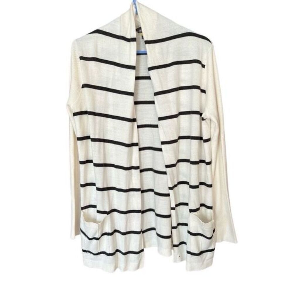 Eddie Bauer Merino Wool Striped Cardigan